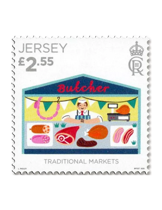 n° 2731/2735 + n° 2730 - Timbre JERSEY Poste