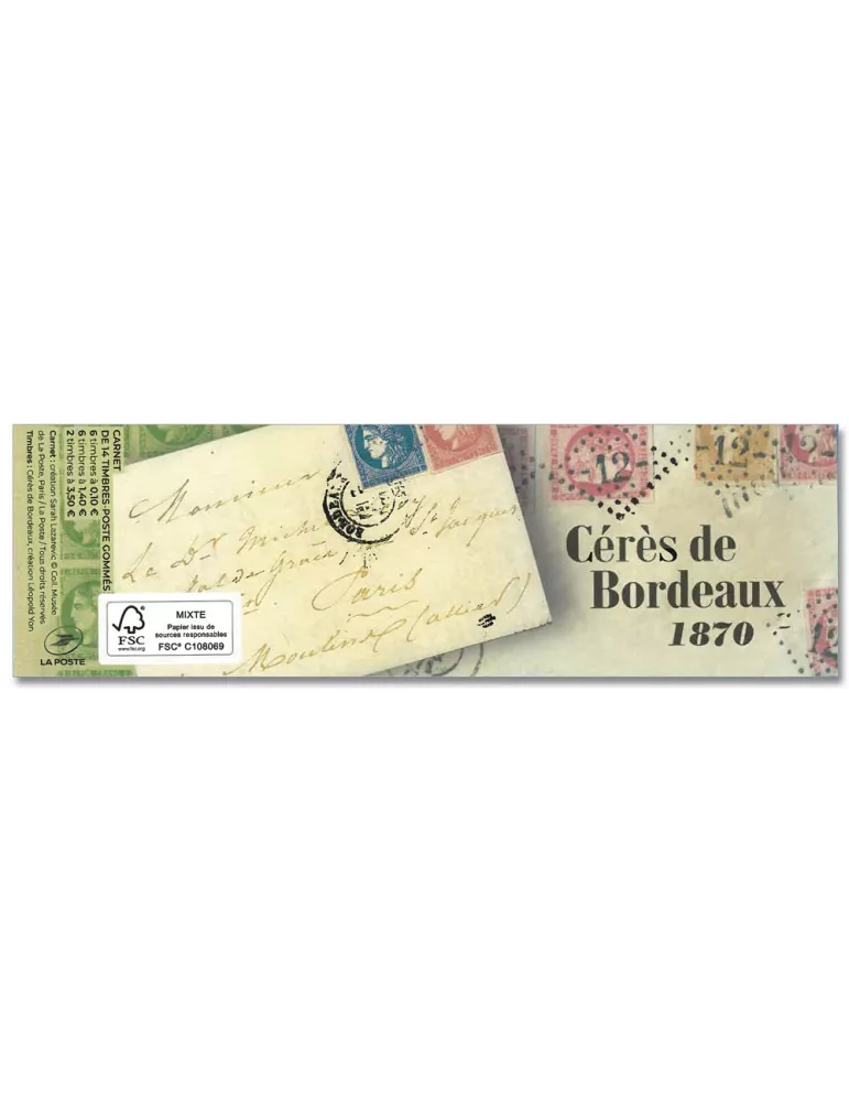 n° 1527 -Timbre France Carnets Divers (Marianne Cérès de Bordeaux)