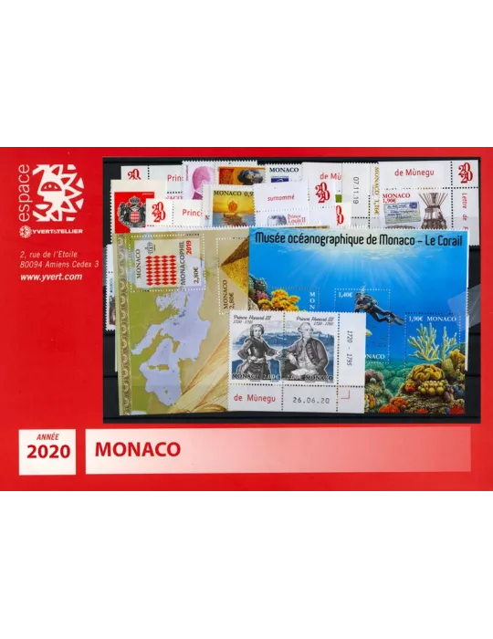 n° 3214/3259 - Timbre Monaco Année complète (2020)