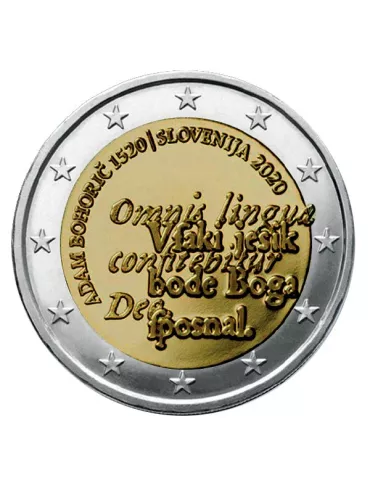 2 EURO COMMEMORATIVE 2020 : SLOVENIE (500 ans d´Adam Bohoric)