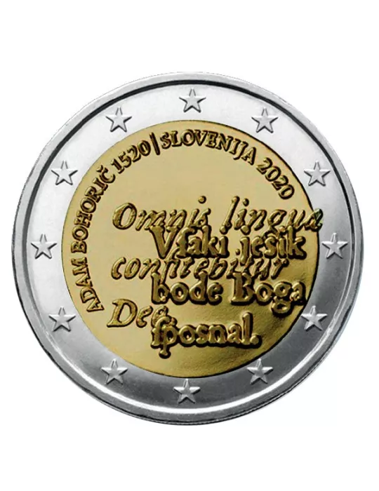 2 EURO COMMEMORATIVE 2020 : SLOVENIE (500 ans d´Adam Bohoric)