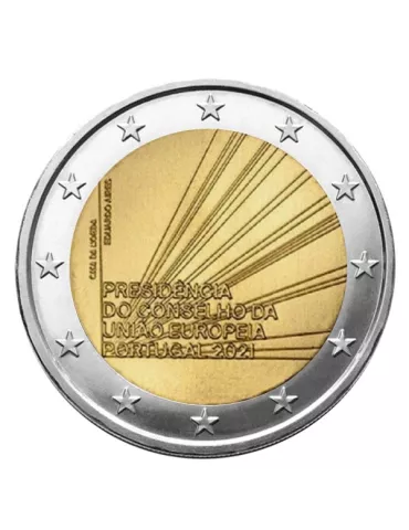 2 EURO COMMEMORATIVE 2021 : PORTUGAL (Présidence du conseil de l´Union Européenne)