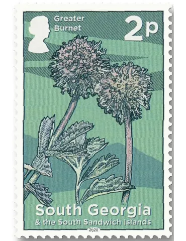 n° 731/742 - Timbre GEORGIE DU SUD Poste 2