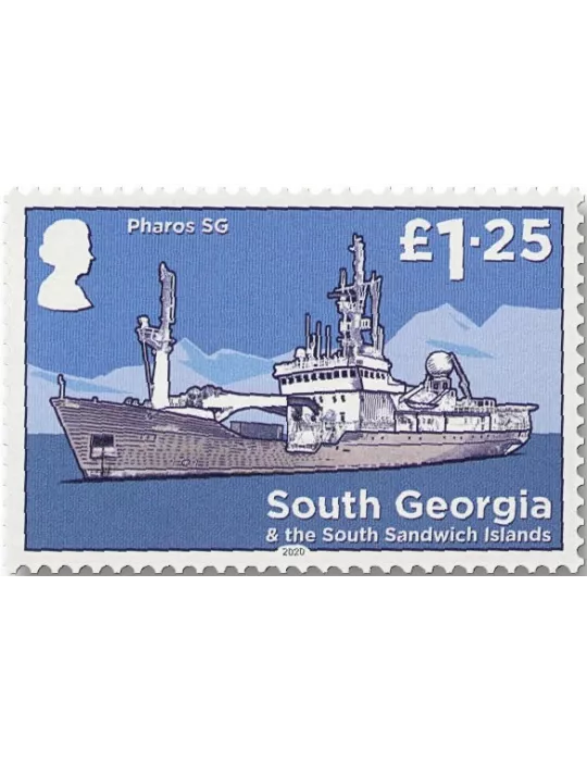 n° 731/742 - Timbre GEORGIE DU SUD Poste