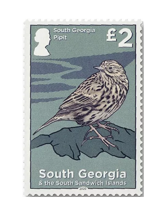 n° 731/742 - Timbre GEORGIE DU SUD Poste