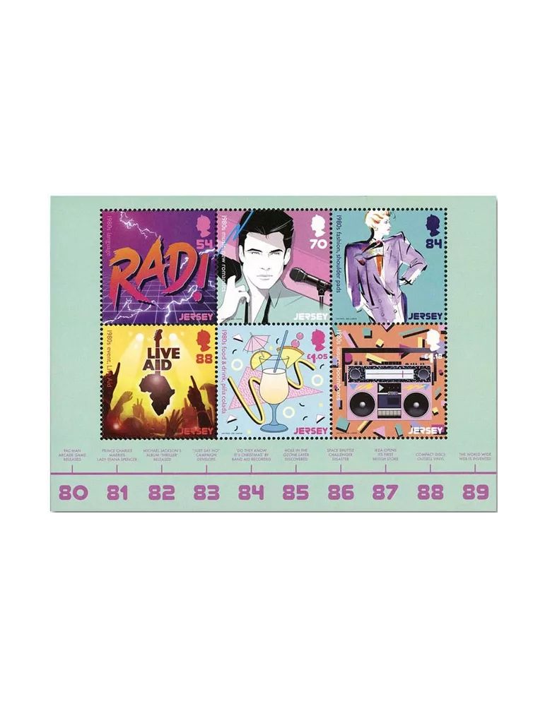 n° 2513/2518 - Timbre JERSEY Poste