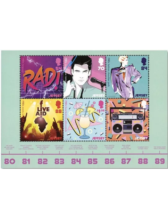 n° 2513/2518 - Timbre JERSEY Poste