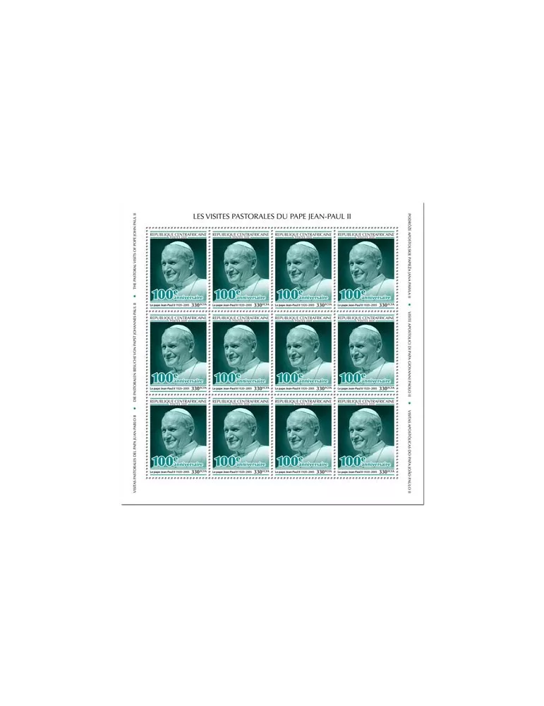 n° F6838 - Timbre CENTRAFRIQUE Poste