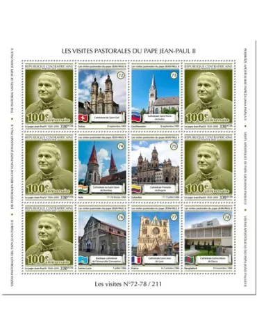 n° F6841A - Timbre CENTRAFRIQUE Poste