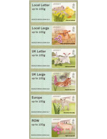 n° 71/76 - Timbre JERSEY Timbres de distributeurs