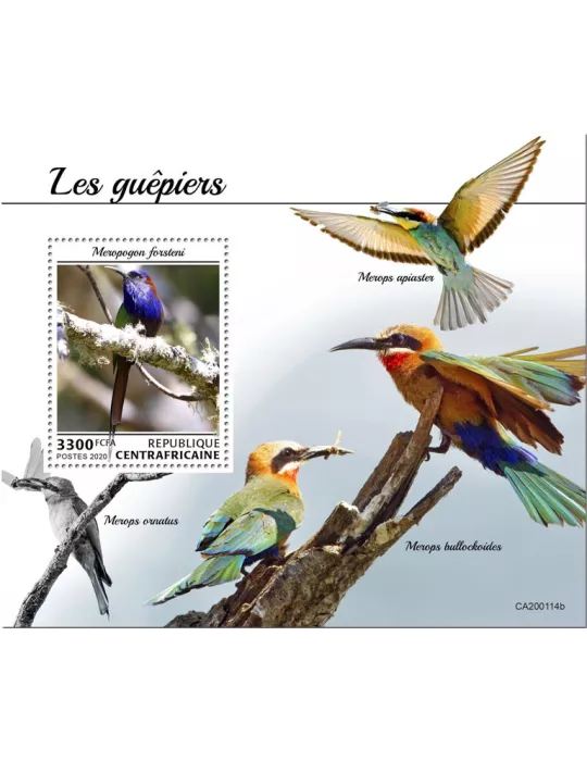 n° 1577 - Timbre CENTRAFRIQUE Blocs et feuillets