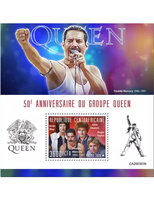 n° 1596 - Timbre CENTRAFRIQUE Blocs et feuillets