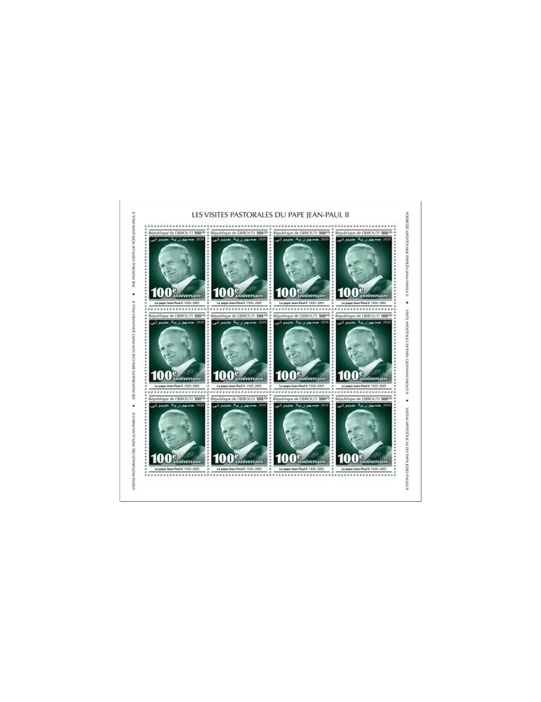 n° F3077/F3080 - Timbre DJIBOUTI Poste