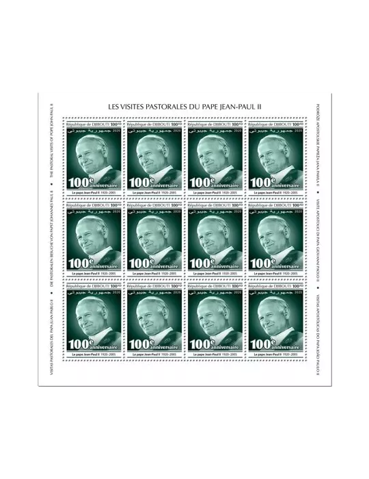 n° F3077/F3080 - Timbre DJIBOUTI Poste