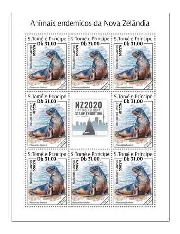 n° F7084/F7087 - Timbre SAINT-THOMAS ET PRINCE Poste 2