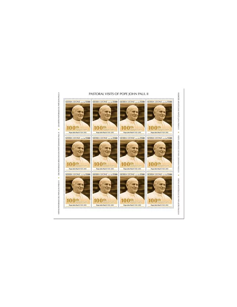 n° F9769/F9772 - Timbre SIERRA LEONE Poste