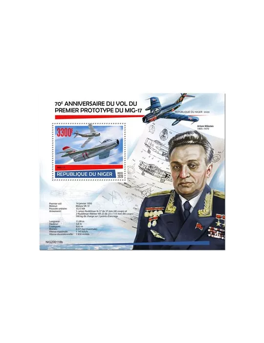 n° 1160 - Timbre NIGER Blocs et feuillets