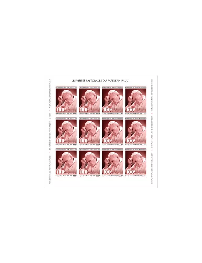 n° F2469/F2472 - Timbre TCHAD Poste