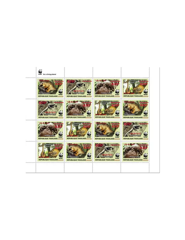 n° F7542 - Timbre TOGO Poste