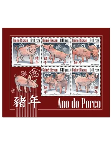 n° 8164/8168 - Timbre GUINEE-BISSAU Poste