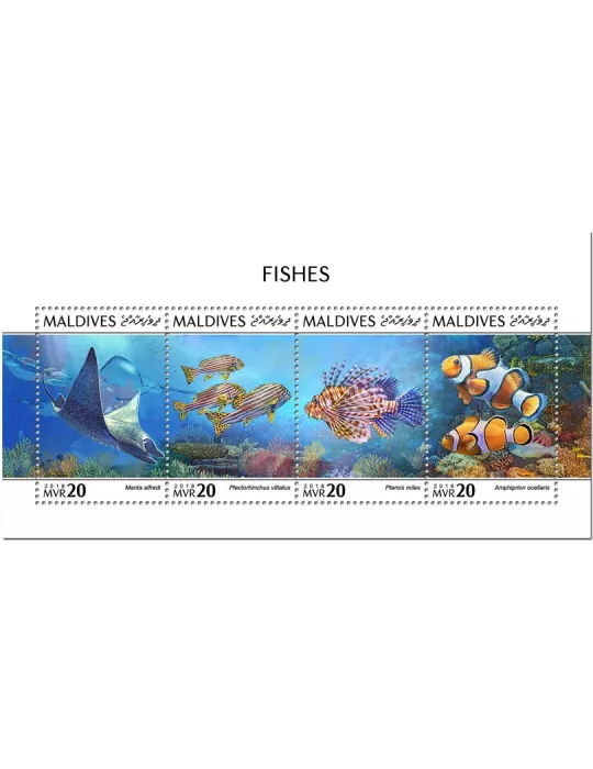 n° 6522/6525 - Timbre MALDIVES Poste