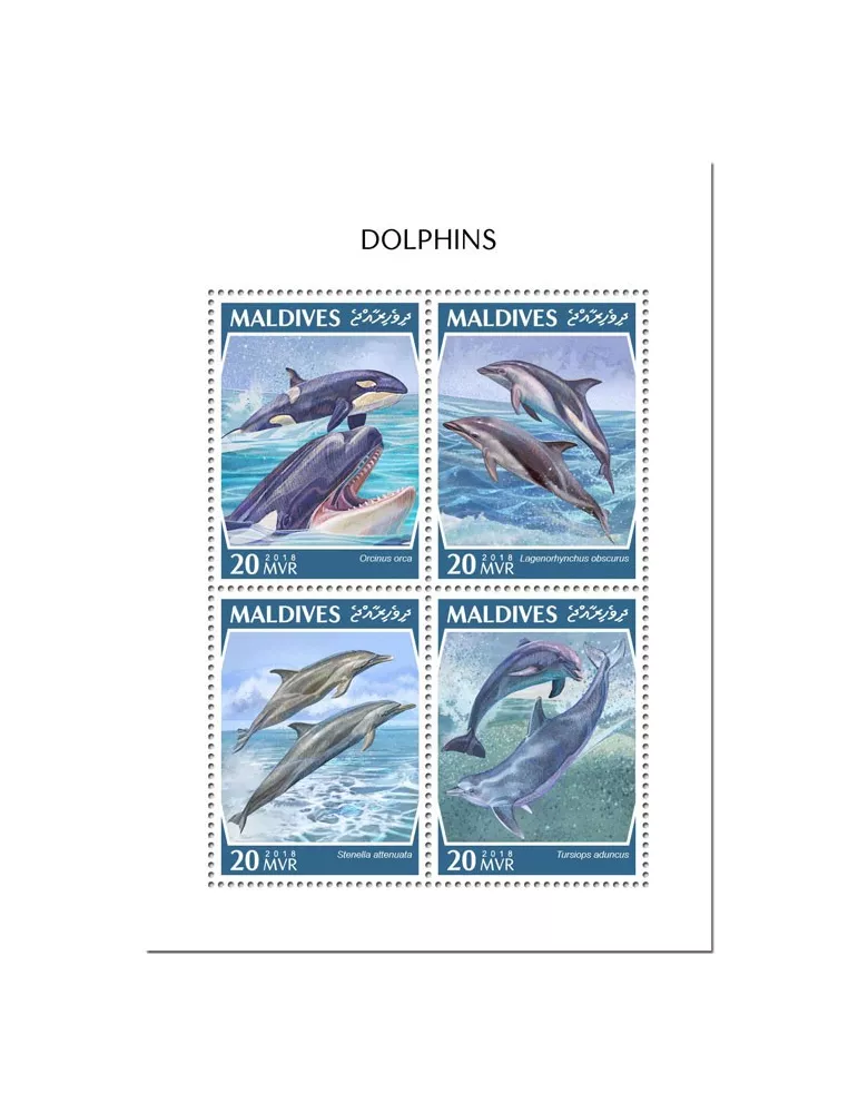 n° 6587/6590 - Timbre MALDIVES Poste