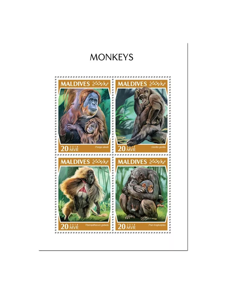 n° 6595/6598 - Timbre MALDIVES Poste