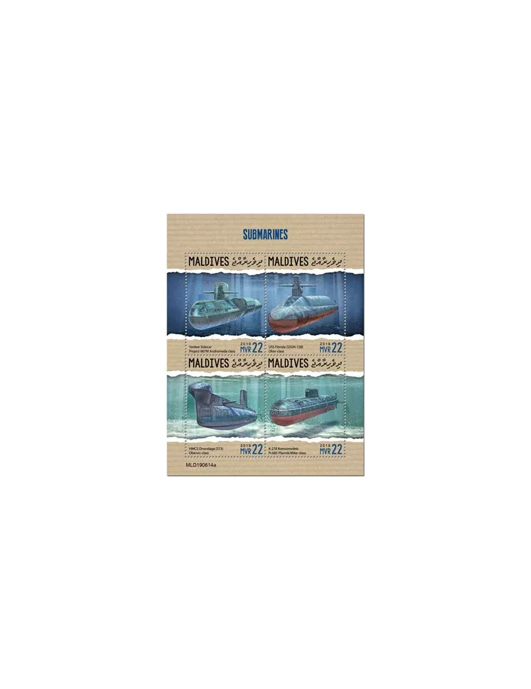 n° 7032/7035 - Timbre MALDIVES Poste