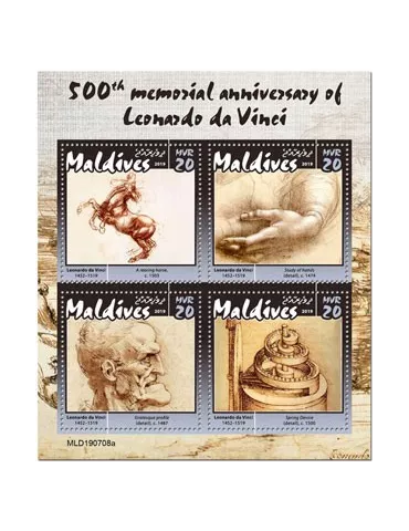 n° 7073/7076 - Timbre MALDIVES Poste