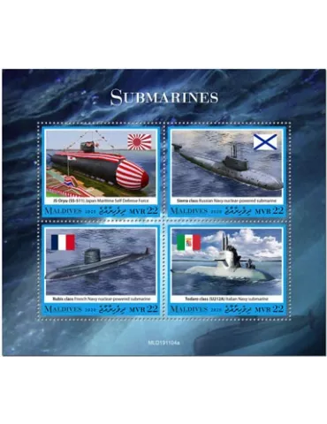 n° 7286/7289 - Timbre MALDIVES Poste