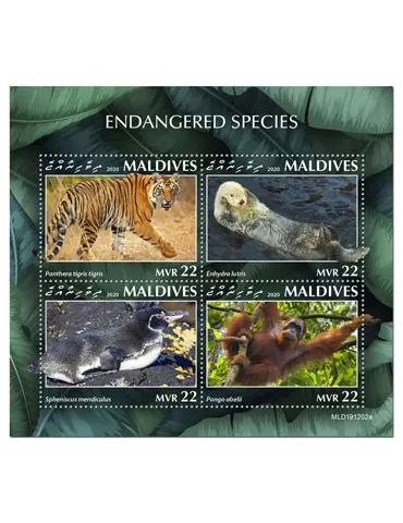 n° 7342/7345 - Timbre MALDIVES Poste