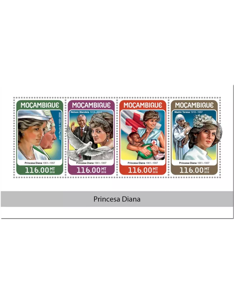 n° 7818/7821 - Timbre MOZAMBIQUE Poste