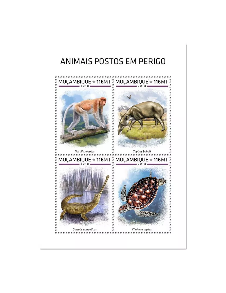 n° 8138/8141 - Timbre MOZAMBIQUE Poste