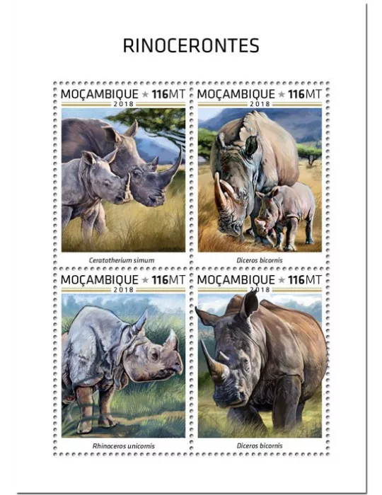 n° 8142/8145 - Timbre MOZAMBIQUE Poste