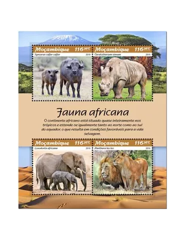 n° 8171/8174 - Timbre MOZAMBIQUE Poste