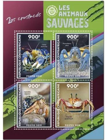 n° 6260/6263 - Timbre CENTRAFRIQUE Poste