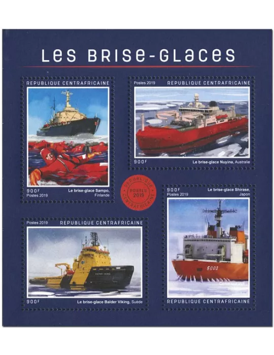 n° 6310/6313 - Timbre CENTRAFRIQUE Poste