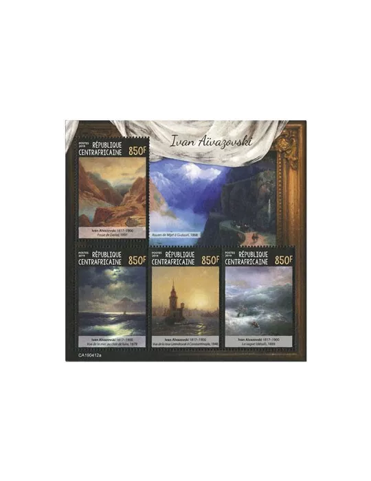 n° 6314/6317 - Timbre CENTRAFRIQUE Poste