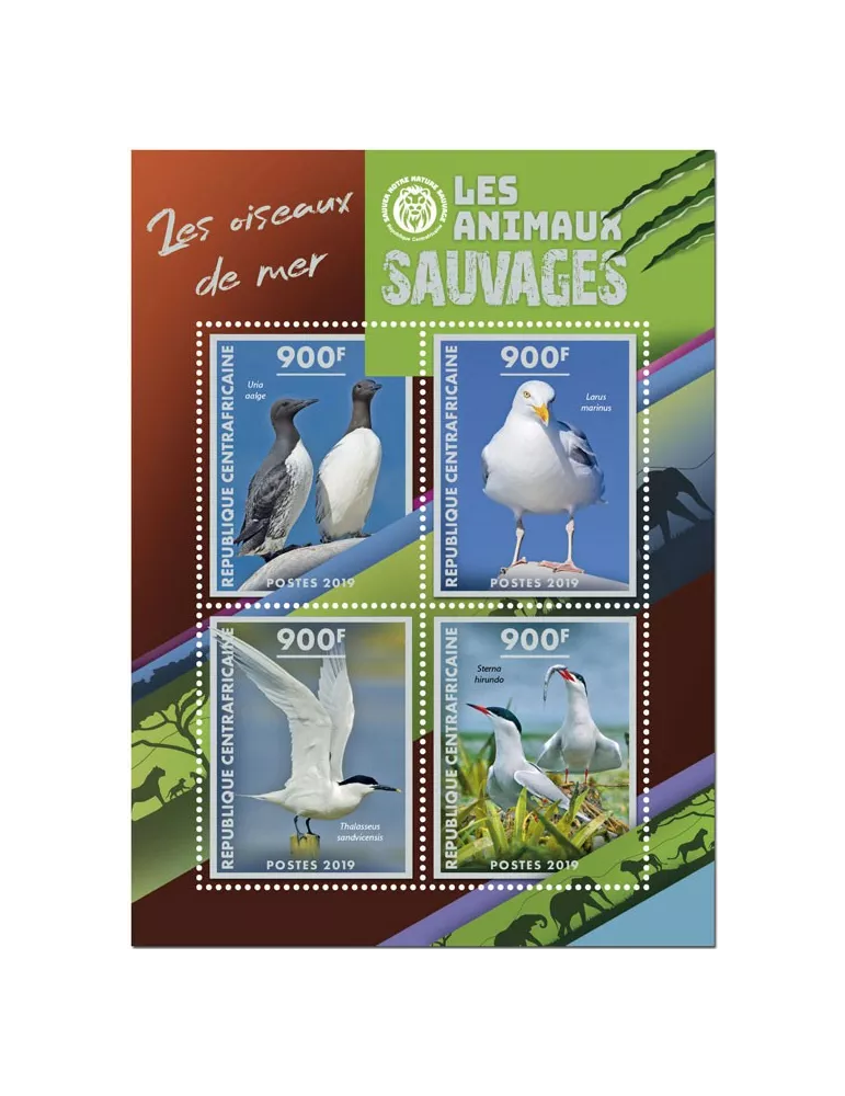 n° 6366/6369 - Timbre CENTRAFRIQUE Poste