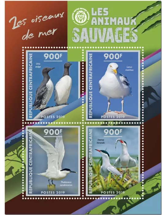 n° 6366/6369 - Timbre CENTRAFRIQUE Poste