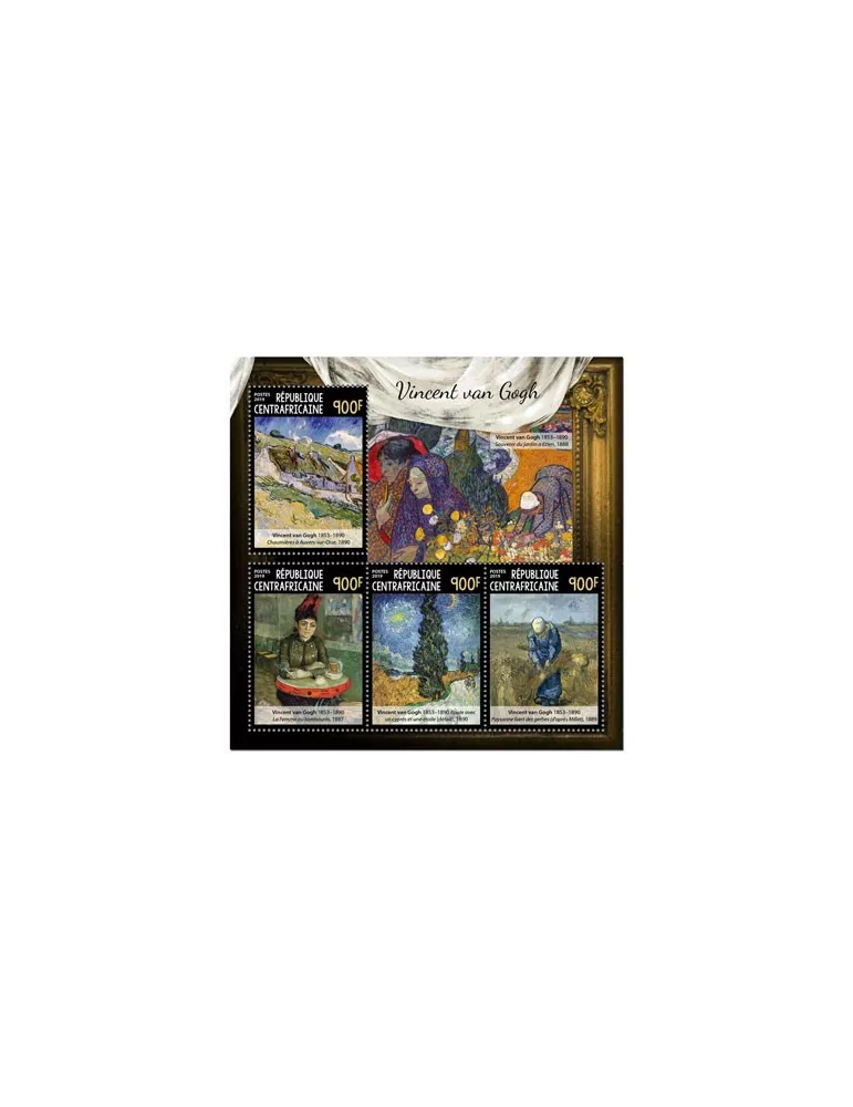 n° 6416/6419 - Timbre CENTRAFRIQUE Poste