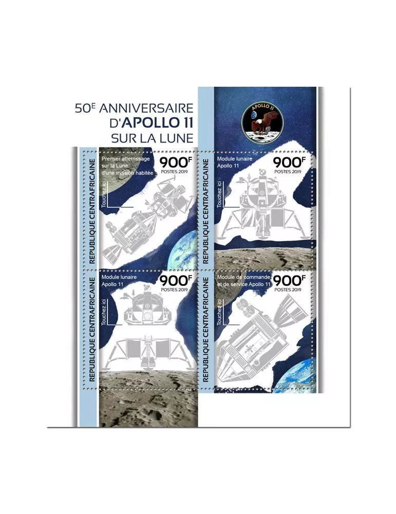 n° 6456/6459 - Timbre CENTRAFRIQUE Poste