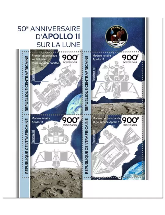 n° 6456/6459 - Timbre CENTRAFRIQUE Poste