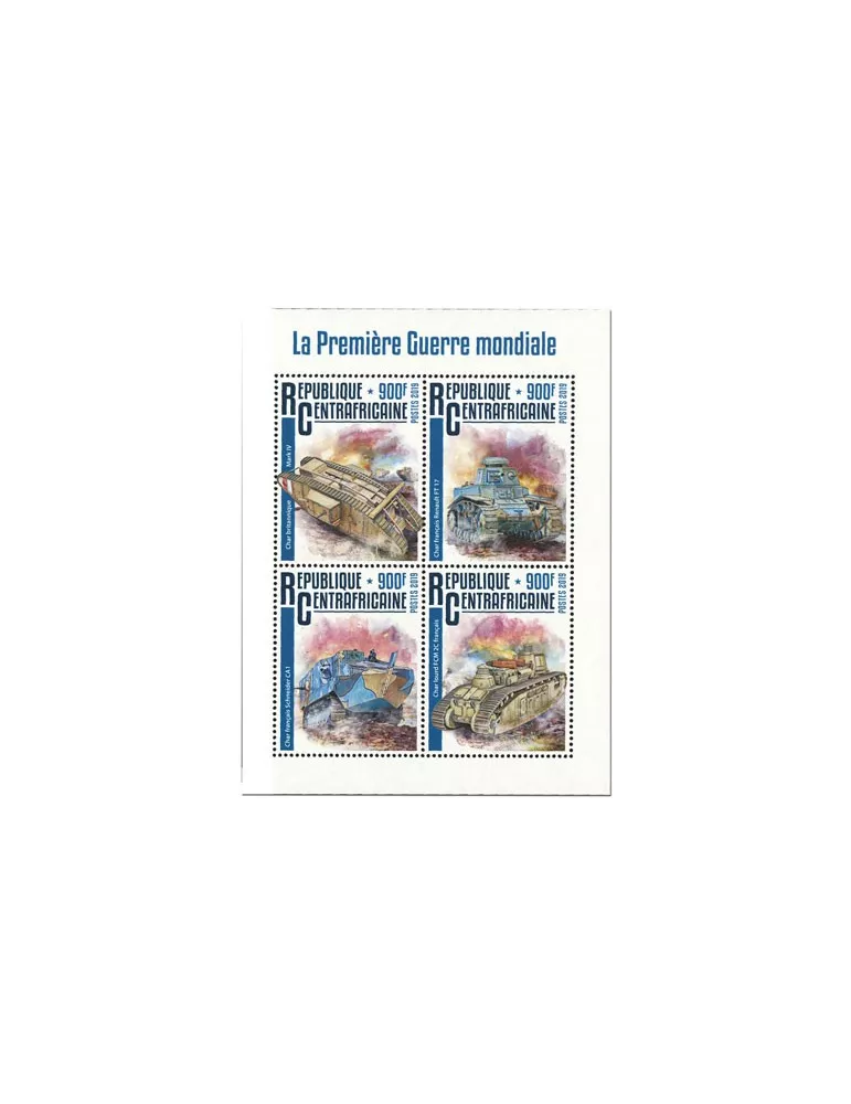 n° 6484/6487 - Timbre CENTRAFRIQUE Poste