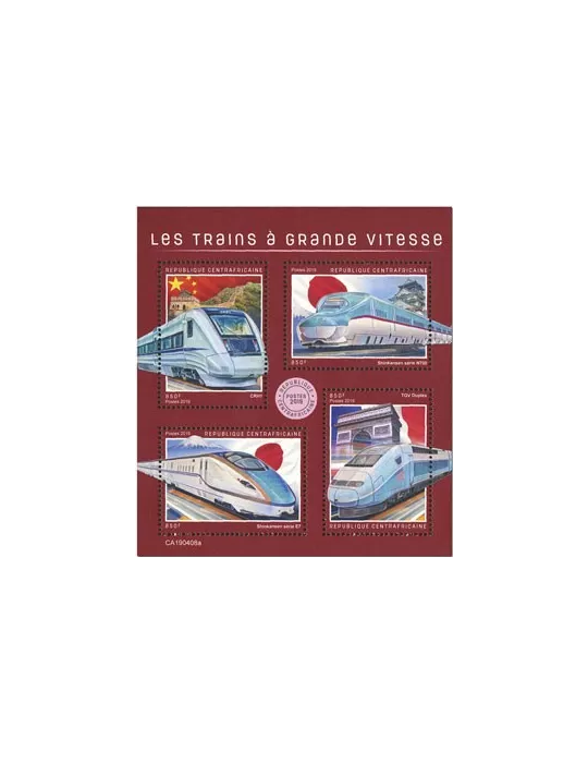 n° 6298/6301 - Timbre CENTRAFRIQUE Poste