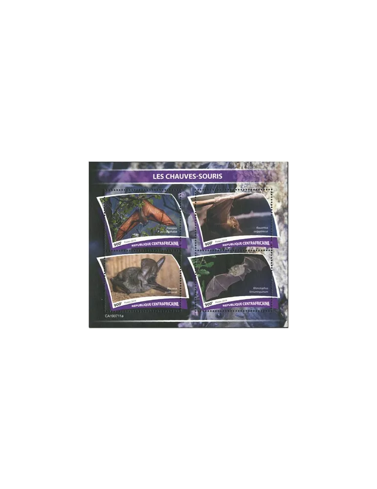 n° 6500/6503 - Timbre CENTRAFRIQUE Poste