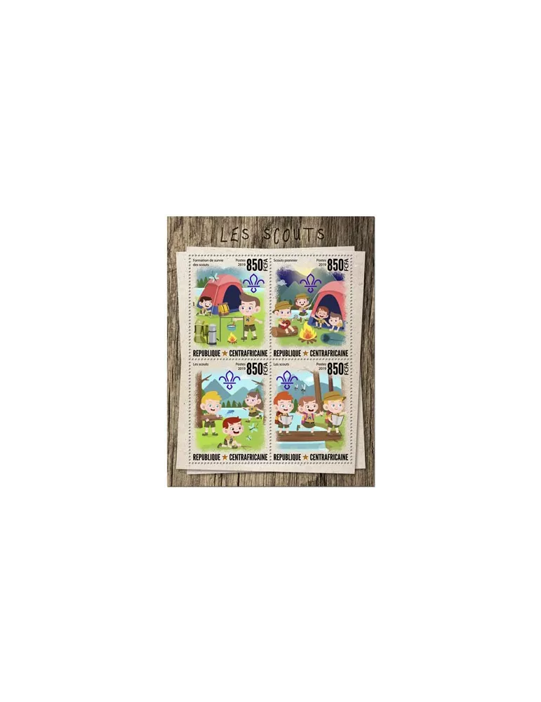 n° 6532/6535 - Timbre CENTRAFRIQUE Poste