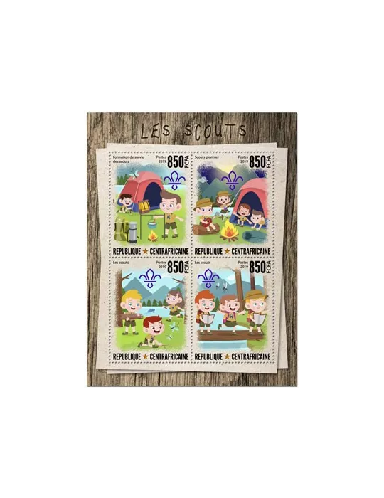 n° 6532/6535 - Timbre CENTRAFRIQUE Poste