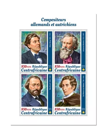 n° 6548/6551 - Timbre CENTRAFRIQUE Poste