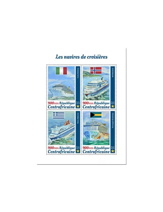 n° 6560/6563 - Timbre CENTRAFRIQUE Poste